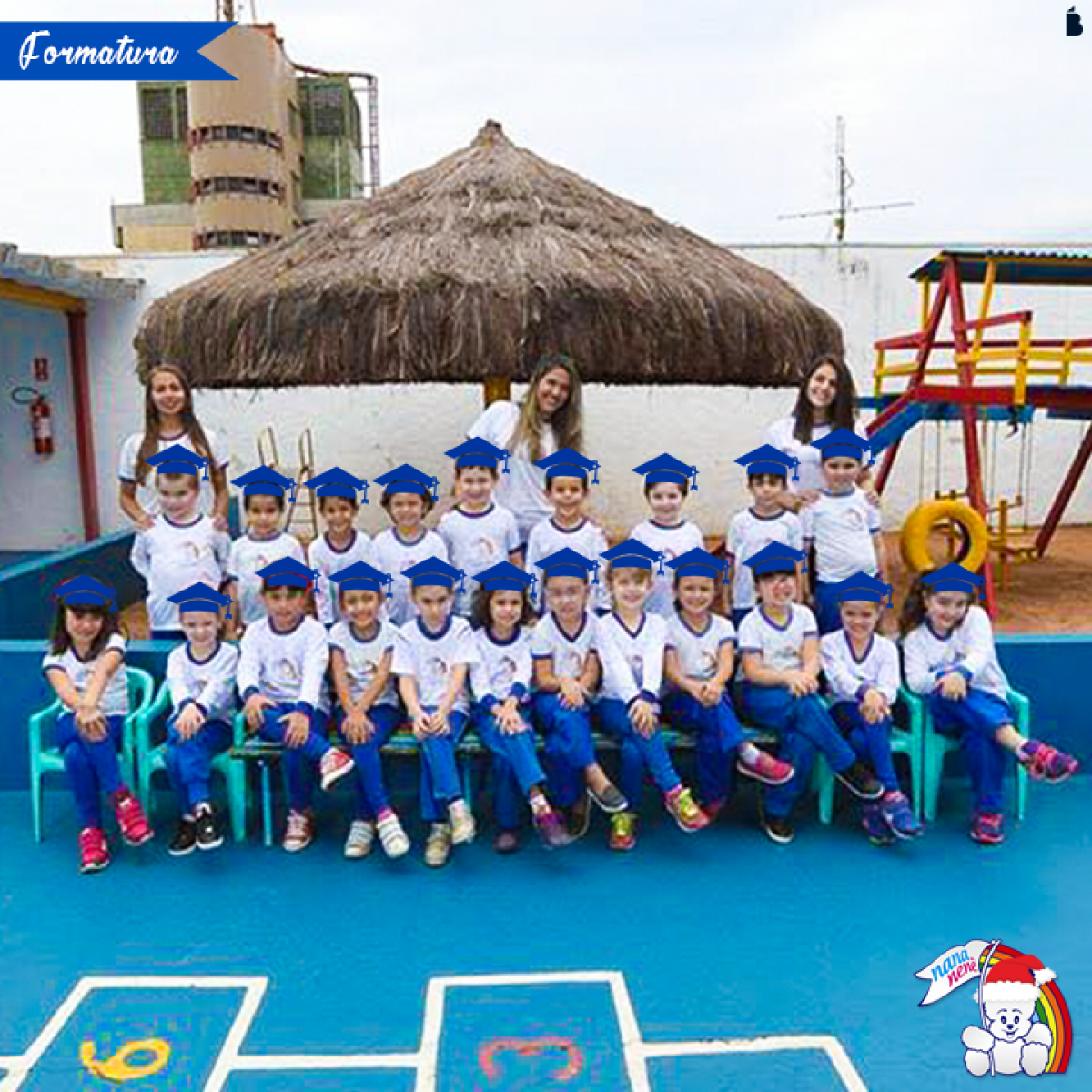 Hoje é a formatura dos alunos do Pré II